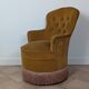 Fauteuil crapaud en velours