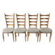 Series of 4 vintage chairs refurbished