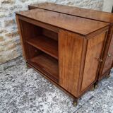 Enfilade vitrée en acajou, 1950