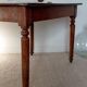 Mahogany side table with turned legs, antique, 19th century.