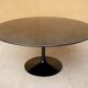 Table basse tulipe vintage en marbre noir