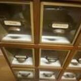 Seed cabinet on wheels, 12 compartmentalised drawers