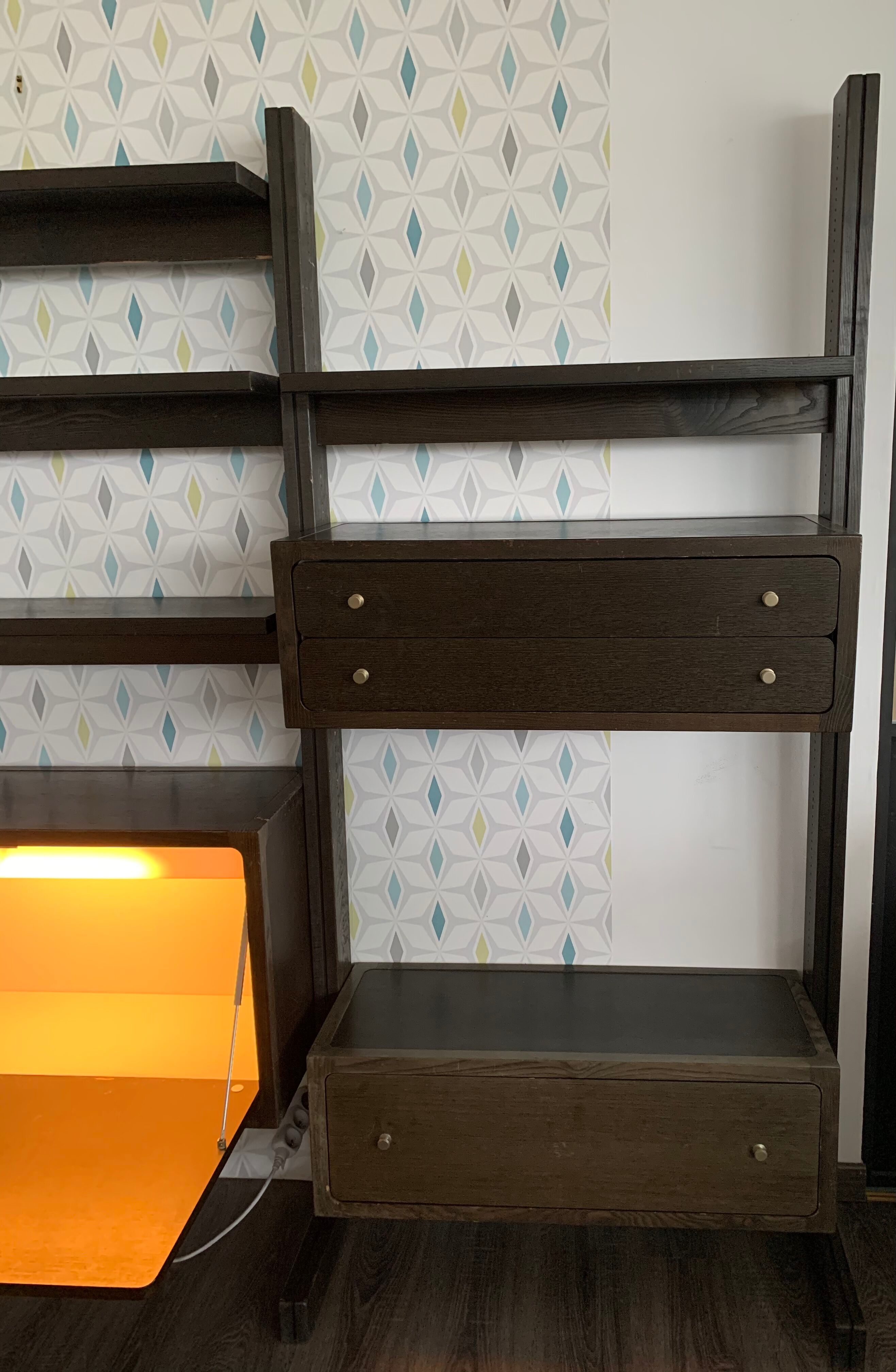 Vintage Roche Bobois modular shelf library