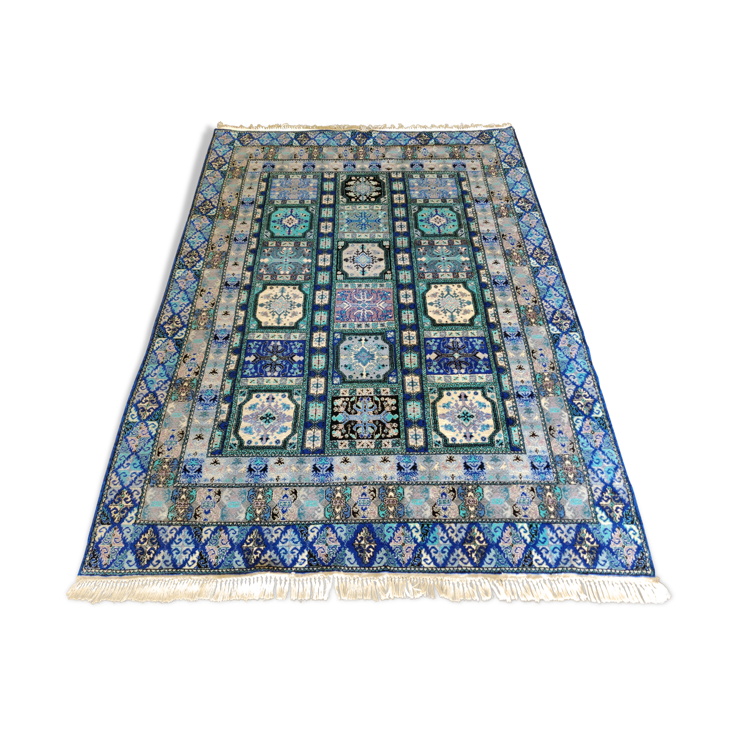 Large handmade Moroccan wool rug 290 cm