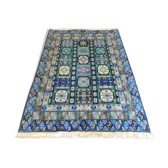 Large handmade Moroccan wool rug 290 cm