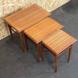 60s 70s Teak Nesting Tables Kai Kristiansen Skovmand & Andersen Design
