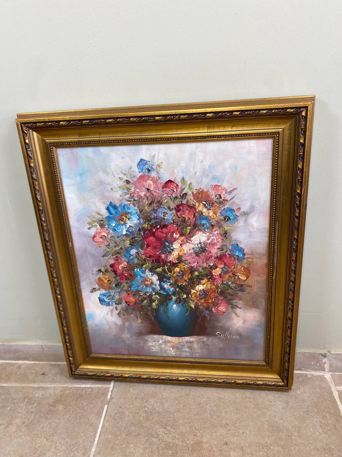 Oil painting on canvas, bouquet