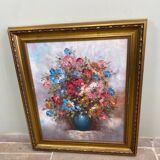 Tableau huile sur toile bouquet