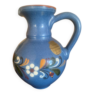 Seelsheider blue ceramic pitcher