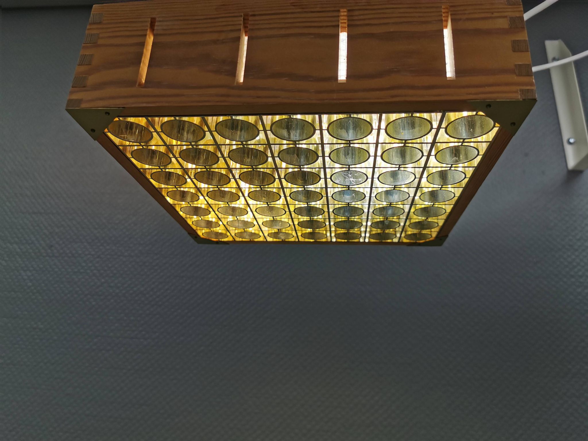 A pair of ceiling lights from Swedish Alda 1980s.