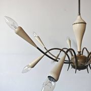 Lustre Stilnovo 12 arms brass Mid Century Modern 1950s