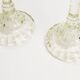 Set of two light green glass candlesticks from the mid-century, Europe, 1960s.