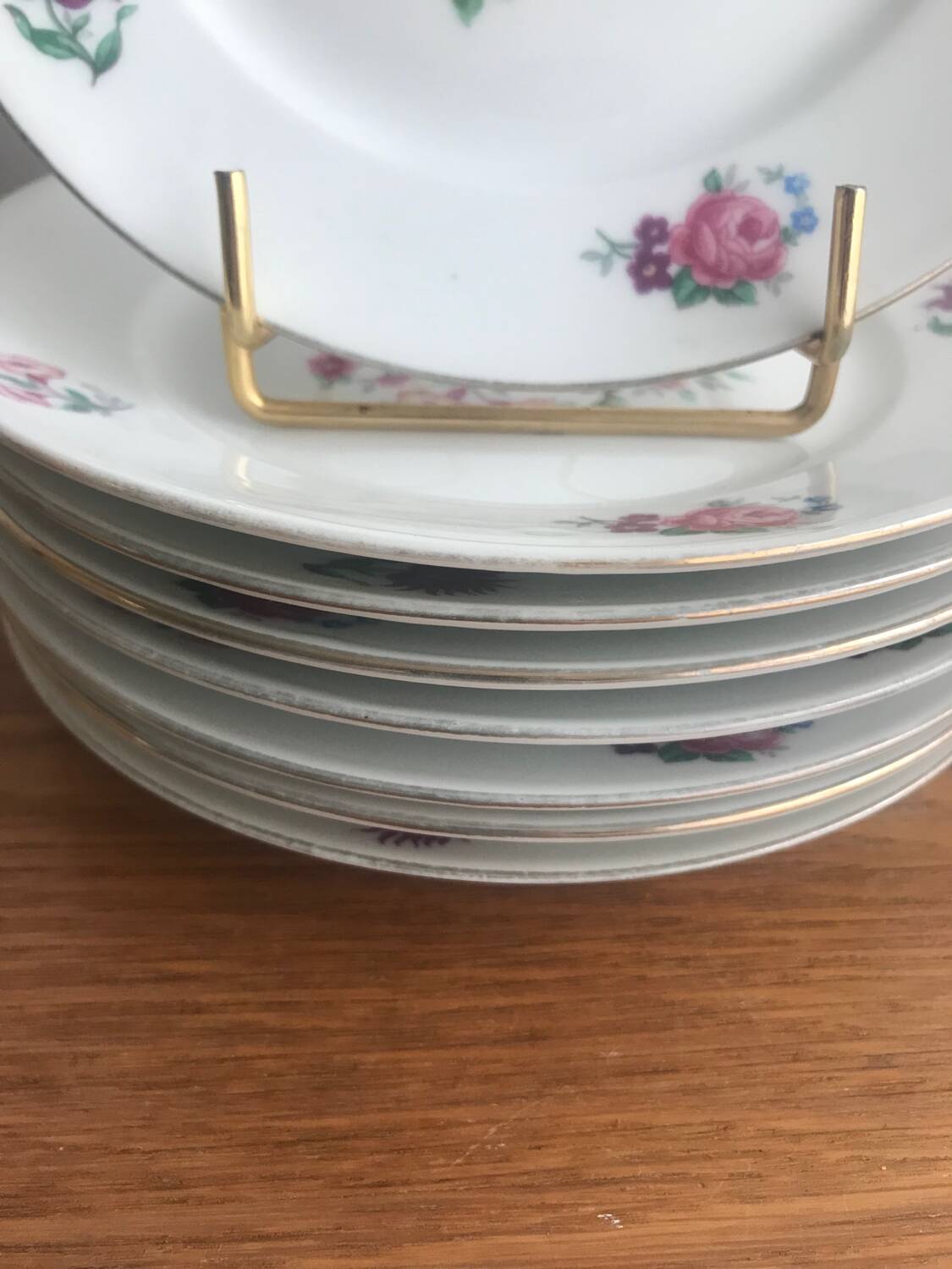 8 Limoges Porcelain Dessert Plates Signed PCL Fleurs 🌺 France