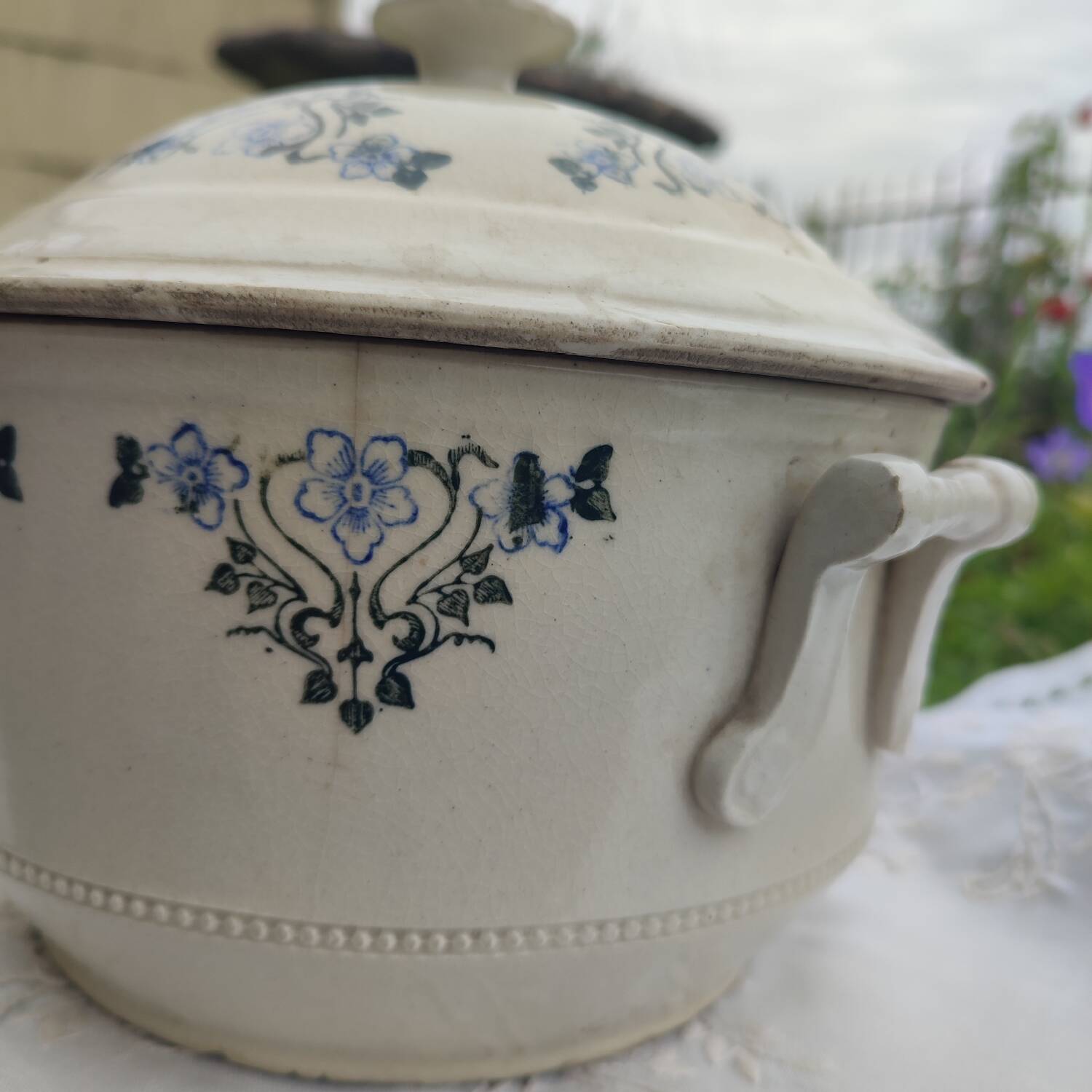 Art Deco tureen earth steel Saint Uze