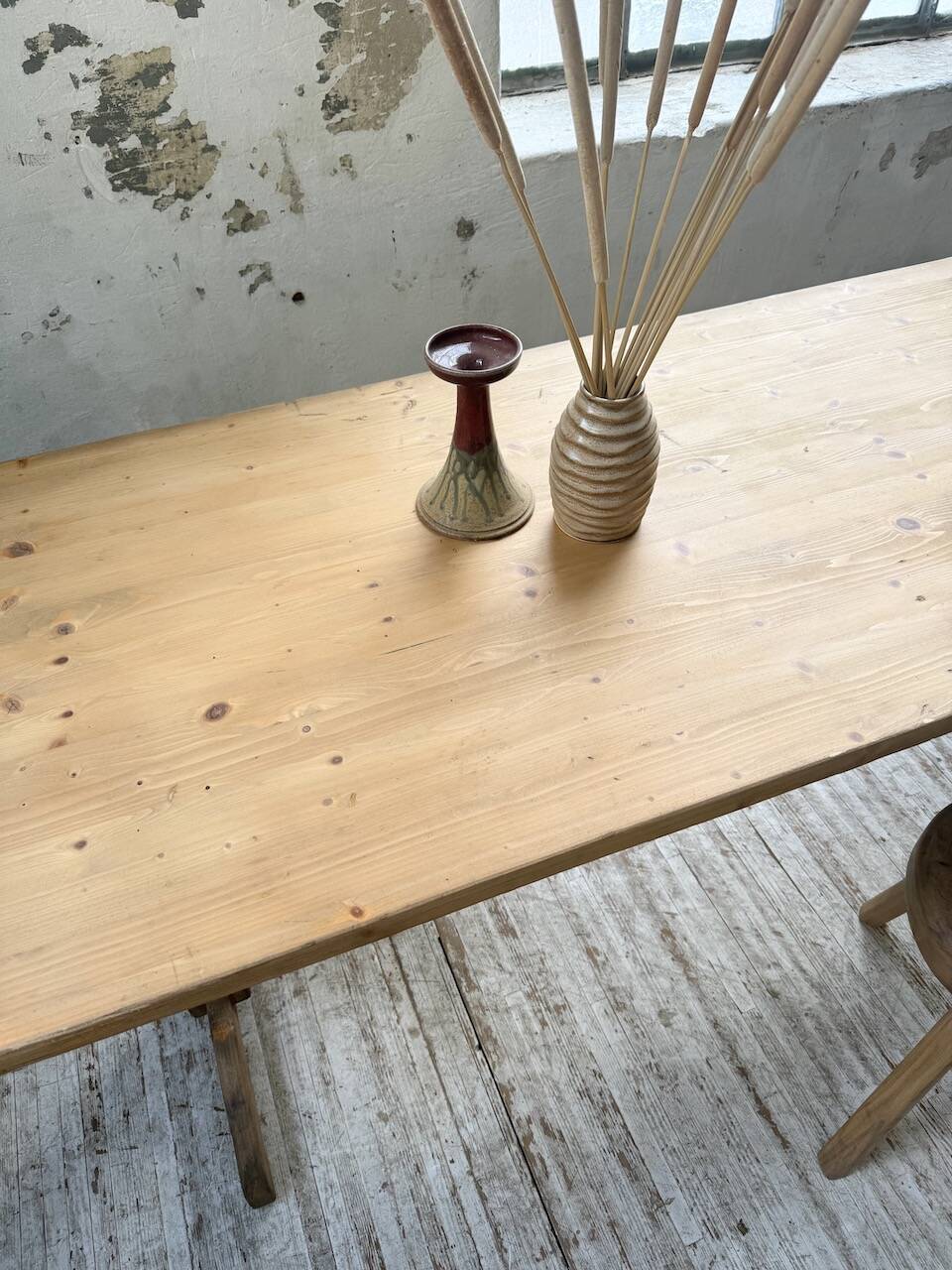 Perriand mountain furniture pine dining table