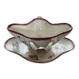 Saucière Sarreguemines Strasbourg U&C faïence ancienne