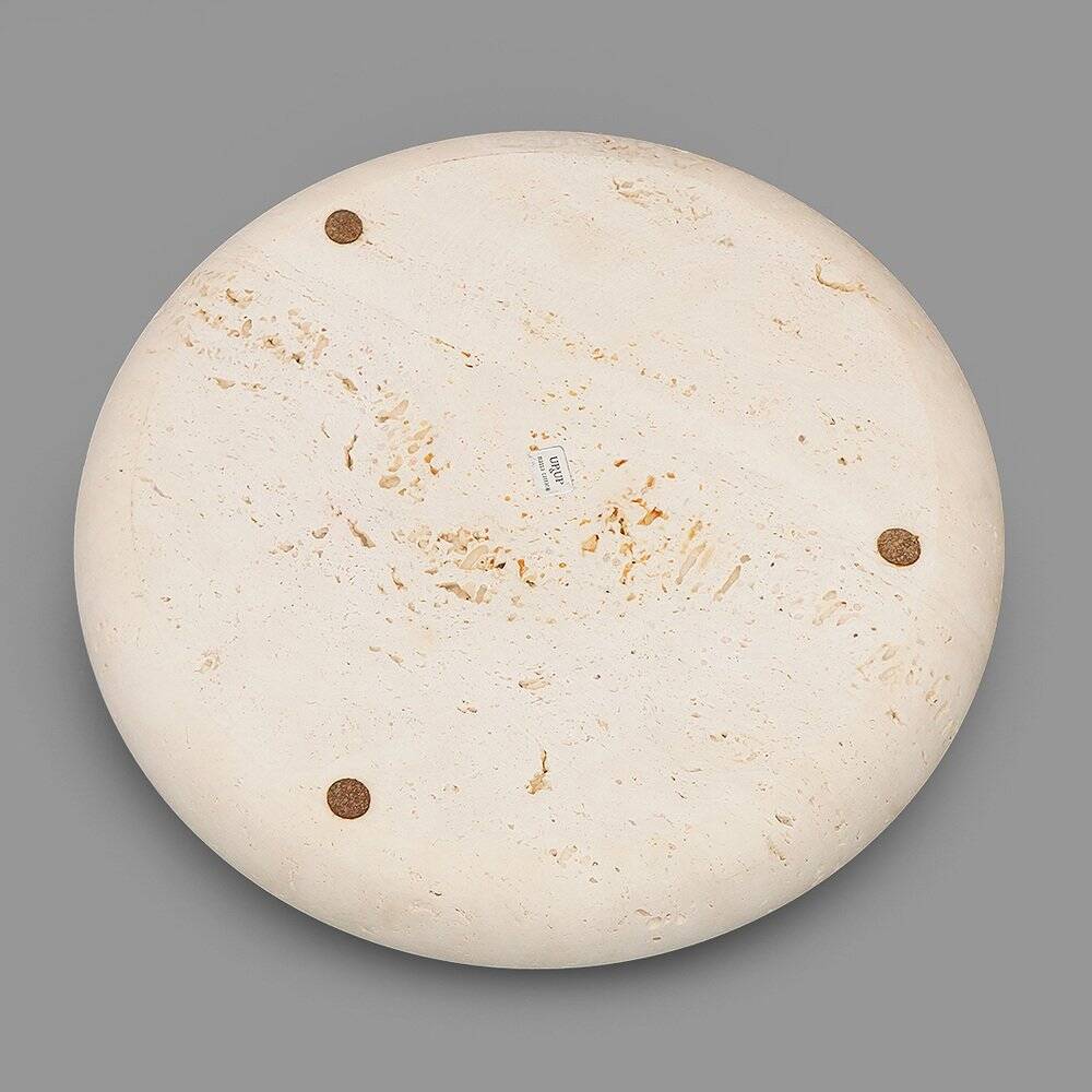 Bol Voltero in travertine by Pier Alessandro Giusti and Egidio Di Rosa for Up & Up, 1970s.