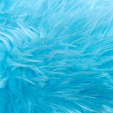 Tabouret moumoute bleue