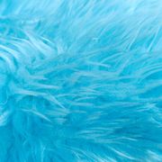 Tabouret moumoute bleue