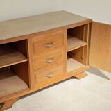 Oak and marble sideboard, 1950
