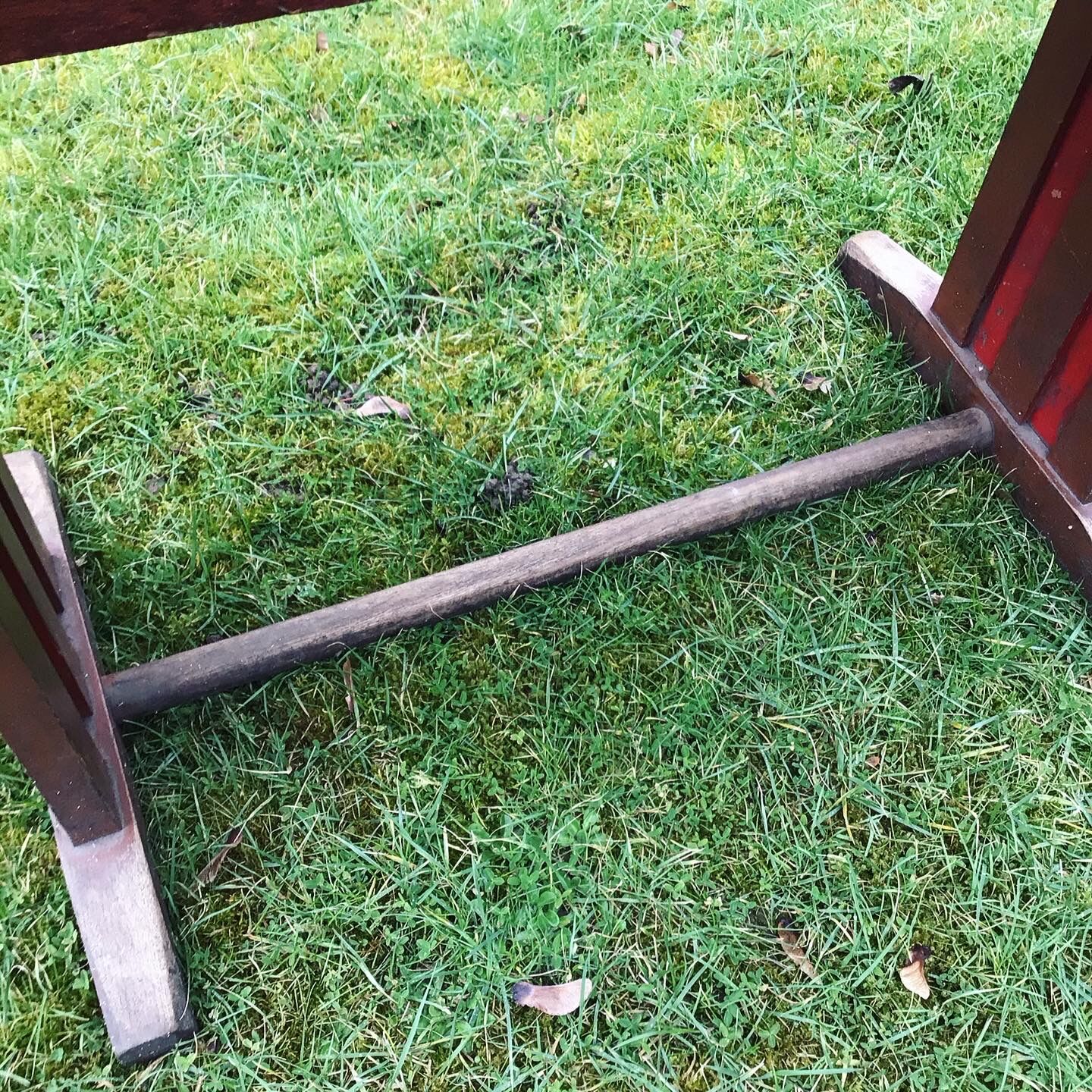 Burgundy red bistro table