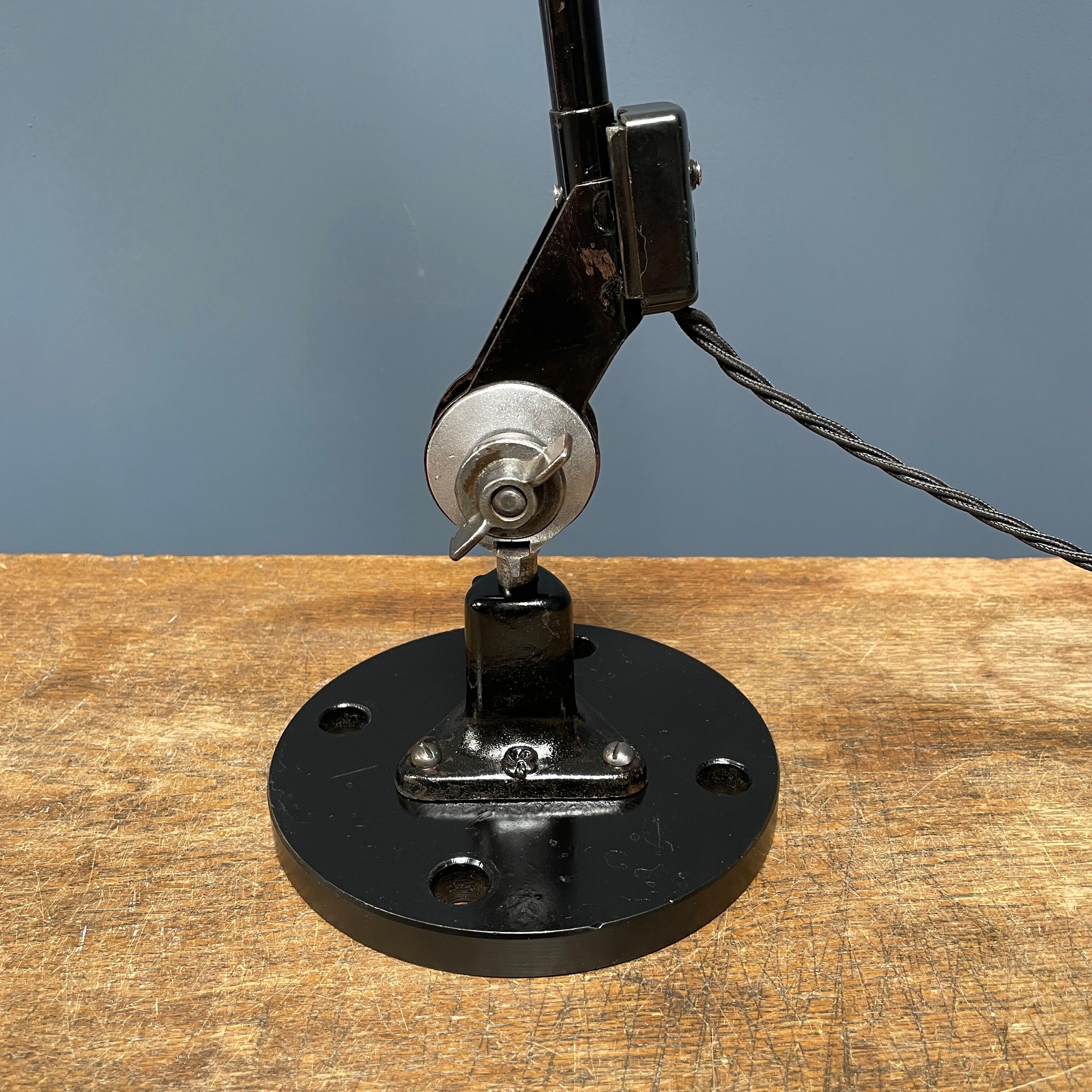 Black Rademacher table lamp from the 1930s