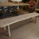 Banc en orme massif