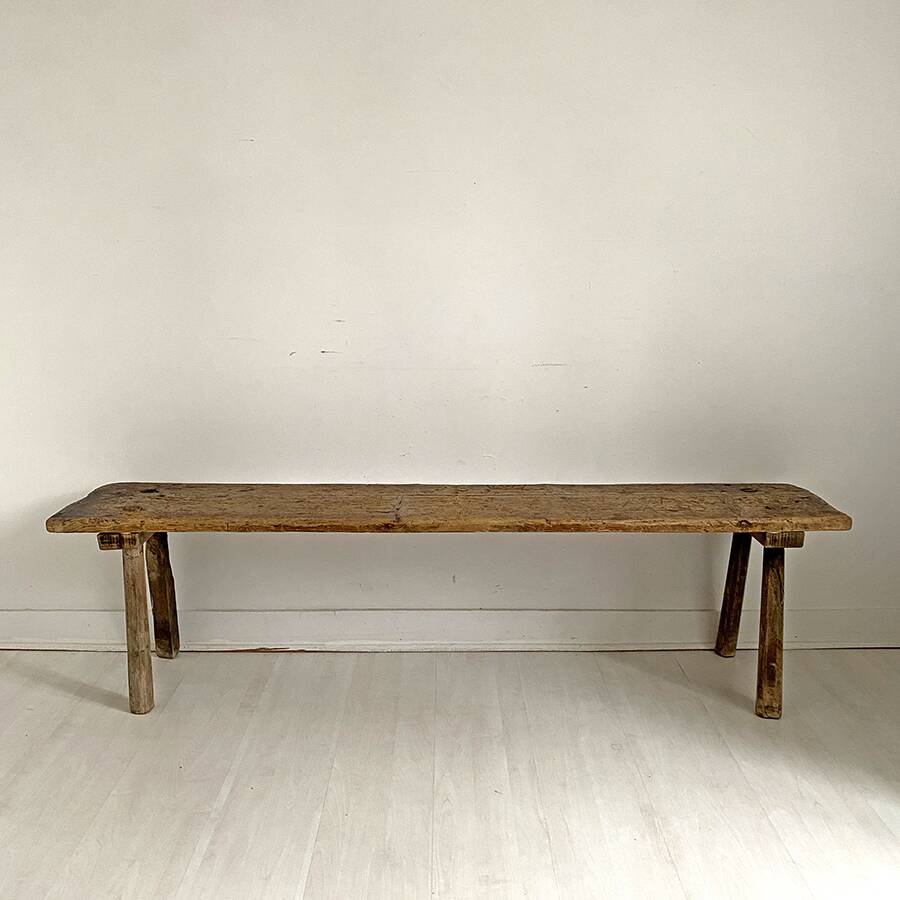 Banc rustique de ferme
