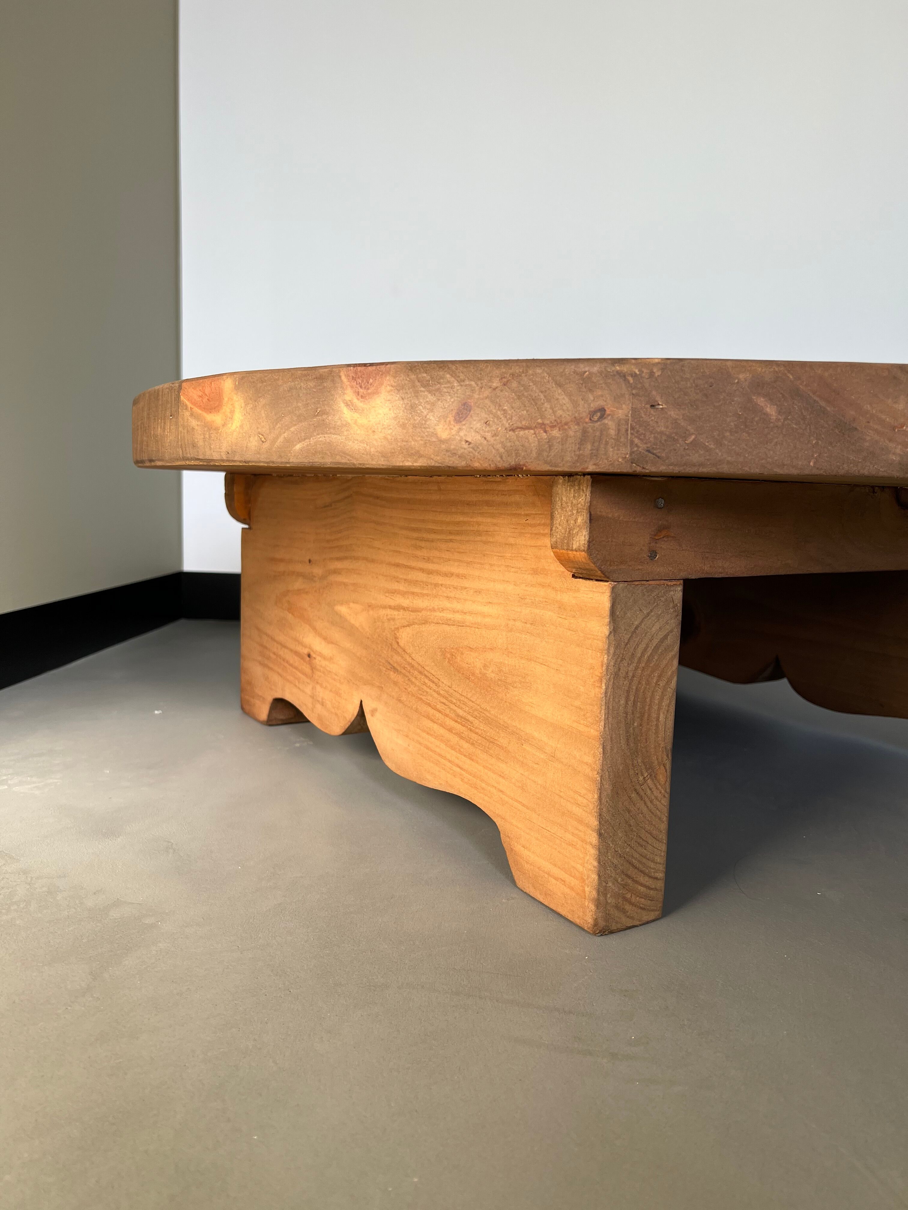 Pine coffee table, 50s