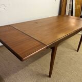 Scandinavian style teak table with extensions