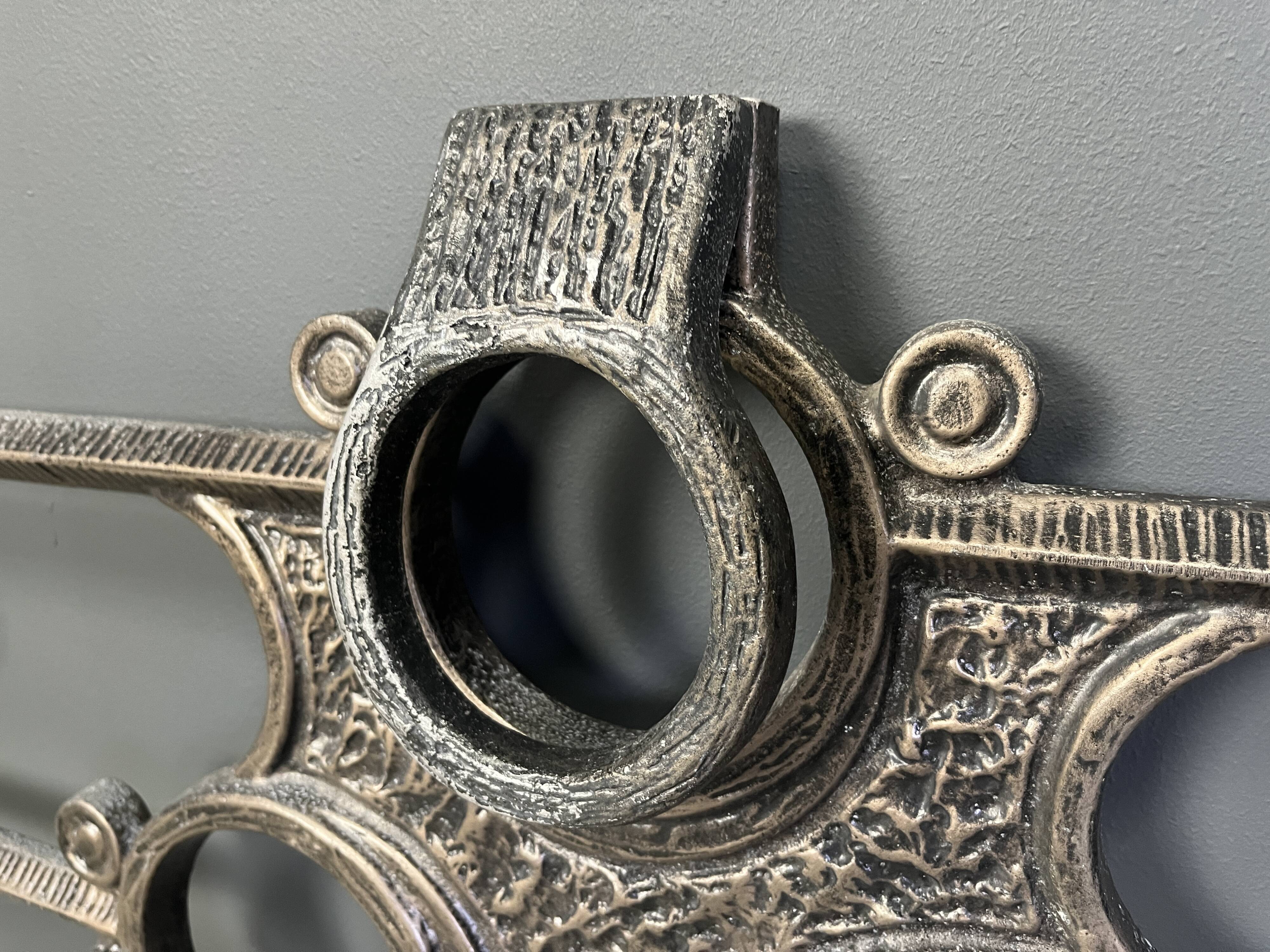 Vintage brutalist wall sculpture, 1970s