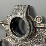 Vintage brutalist wall sculpture, 1970s