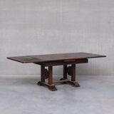 French oak deco dining table