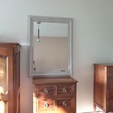 Miroir cadre bois laqué
