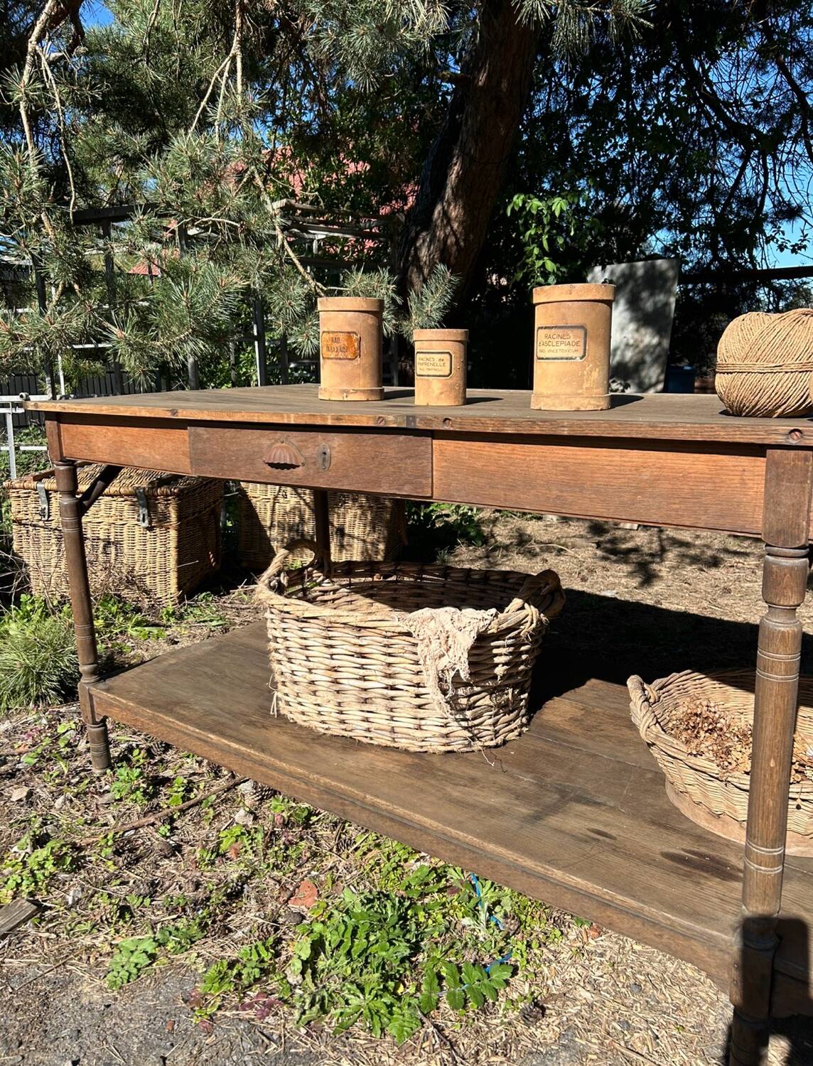Ancienne table de drapier 3 mètres