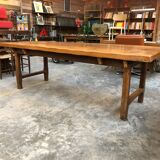 Old farm set massive Elm table