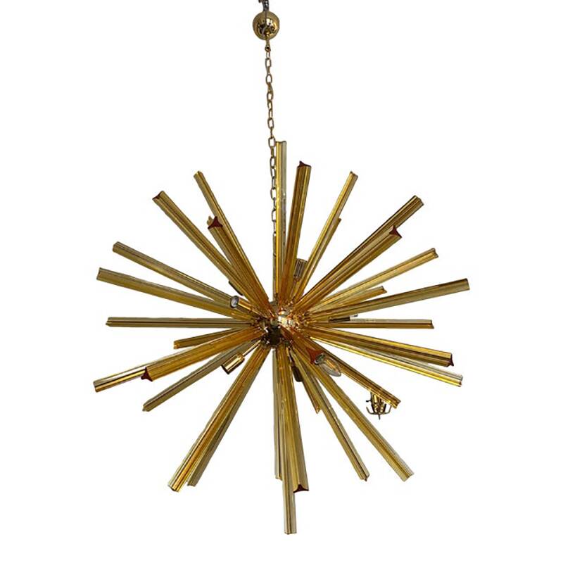 Sputnik Chandelier in Murano Glass Style From Italy