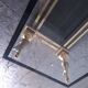 1970s Glass Coffee Table with Horse Heads