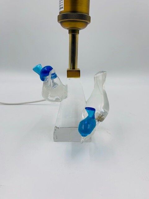 Lalique crystal lamp