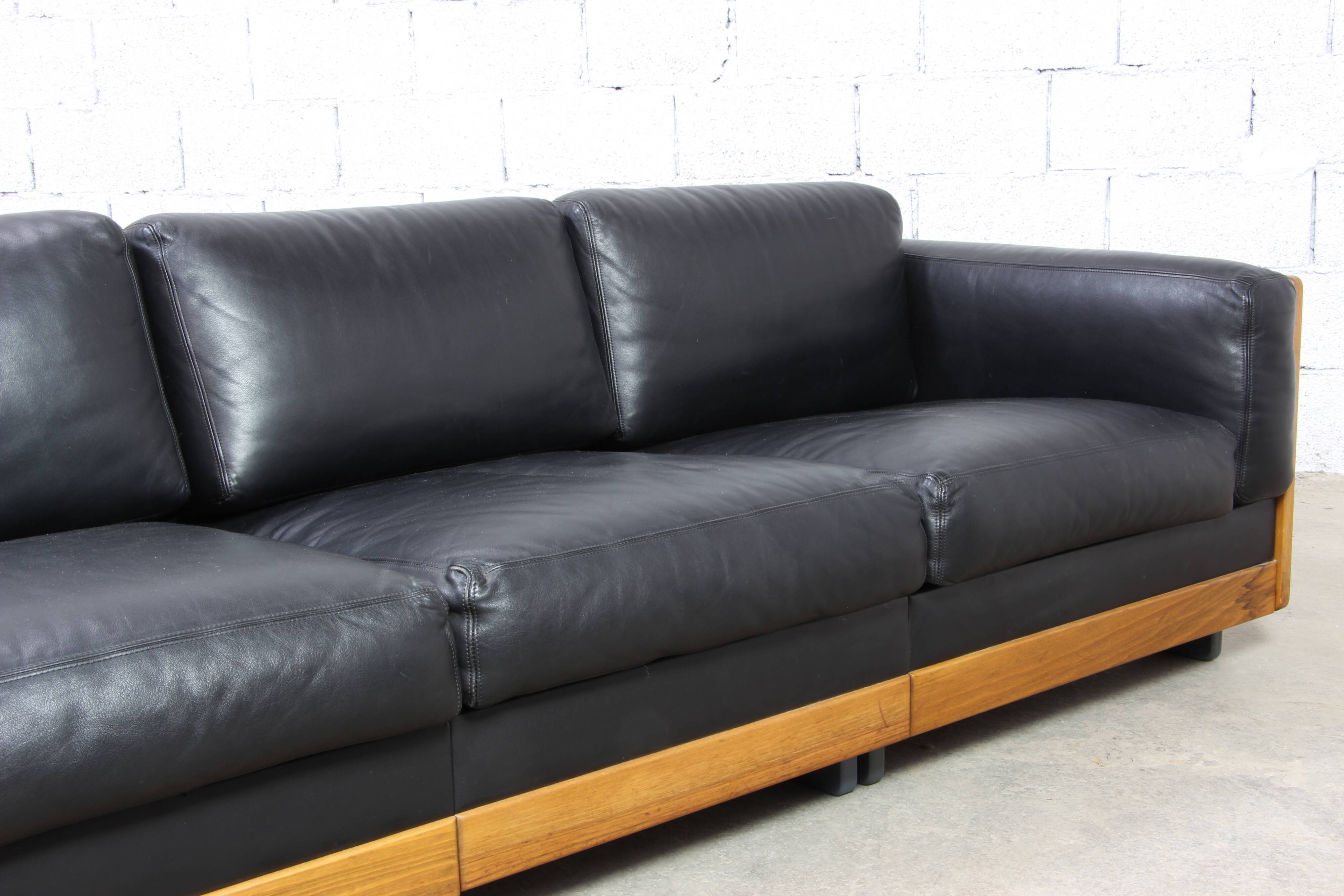 Leather sofa Afra & Tobia Scarpa Cassina