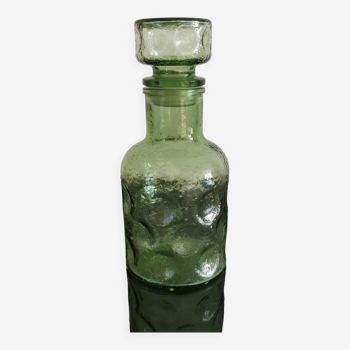 Carafe ancienne en verre vert