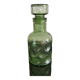 Old green glass carafe