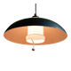 Nordiska Kompaniet adjustable pendant lamp, aluminium and porcelain, 1950