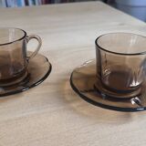 Set of vintage Spanish Duralex coffee cups