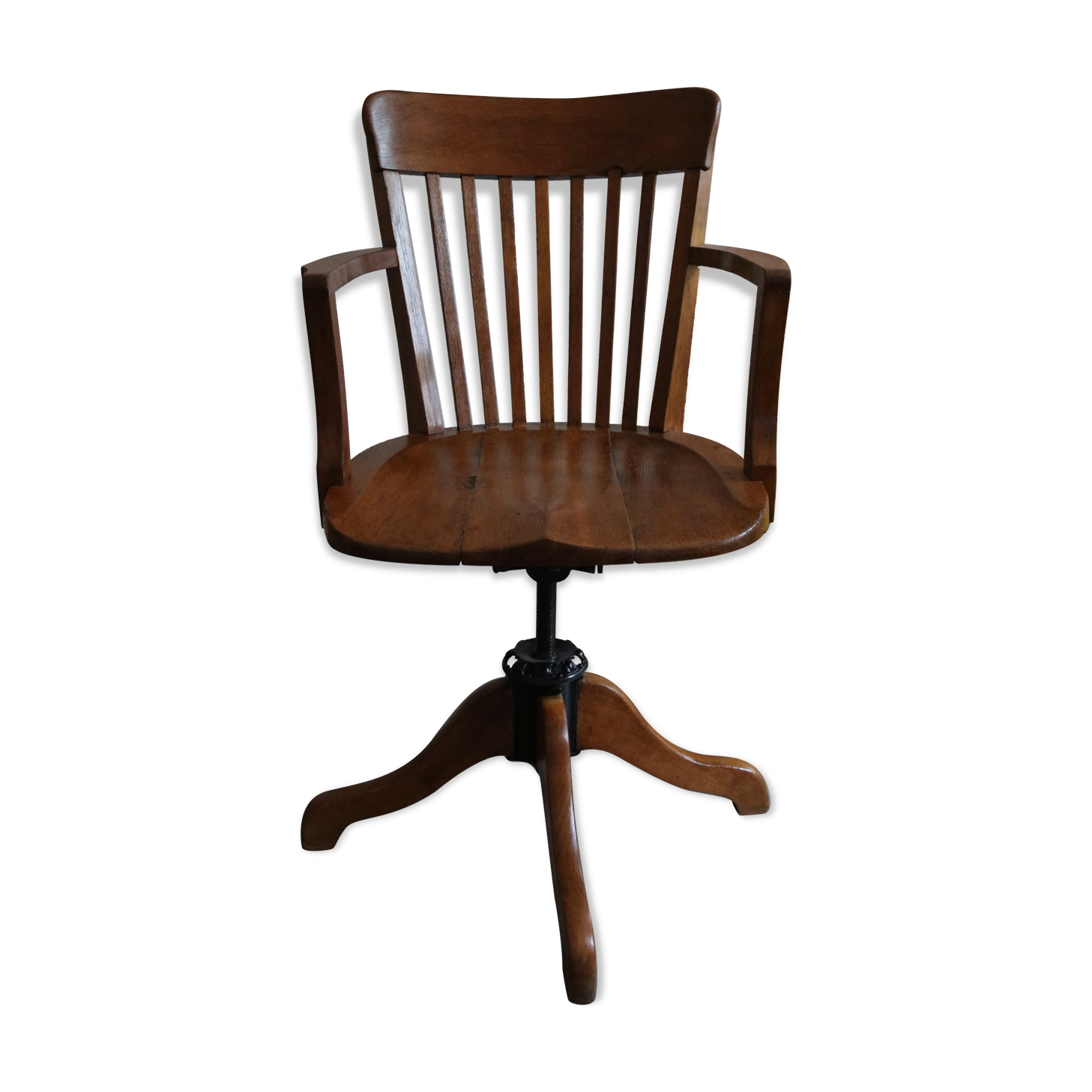 Office chair made of natural wood
