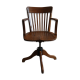 Office chair made of natural wood