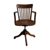 Office chair made of natural wood