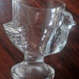 Set of 6 vintage moulded glass egg cups – very good condition