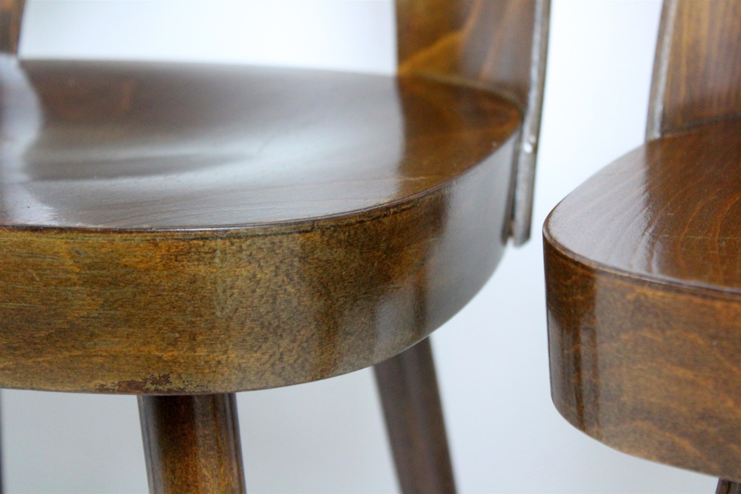 Set of 4 wooden chairs by Oswald Haerdtl for ton, 1950s, no. 515