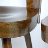 Set of 4 wooden chairs by Oswald Haerdtl for ton, 1950s, no. 515